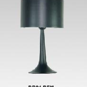 355 - DB - 21 Đen:  Đèn bàn,  KT: Ø250mm*H450mm - Bóng đèn E27*1 bóng