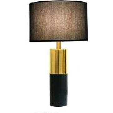 355 - DB - 8062: Đèn bàn thân đá xi vàng, KT: L380mm*H630mm - Đèn E27*1 bóng