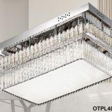 355 - OTPL40398CN: Đèn áp trần Phale - KT:  W700*L900mm - Đèn LED đổi 3 màu - Remote