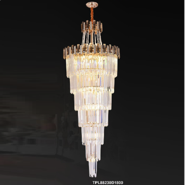 35 - TPL88230D1800: Đèn thả Phale - KT: Ø650mm x H1800mm - Đèn chân E14 x 35 bóng7