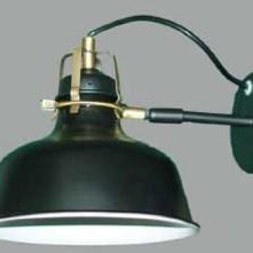 355 - VK 62 đen - KT: Ø210*H220mm - Đèn E27*1 bóng