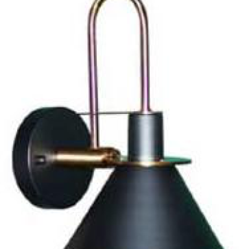 355 - VK 91 đen - KT: Ø180*H310mm - Đèn E27*1 bóng