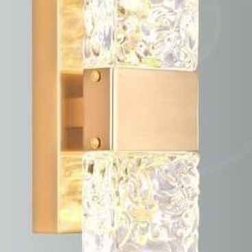 355-VPL.26 - KT: W100*H300mm - Đèn LED  ÁS vàng 