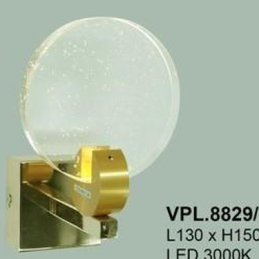 355-VPL.8829/1 - KT: L130*H150mm - Đèn LED  ÁS vàng 