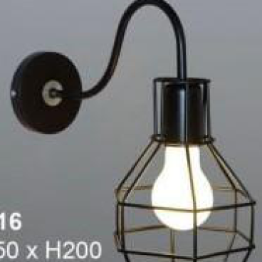 355-VT.16 - KT: Ø150*H200mm - Đèn E27*1 bóng