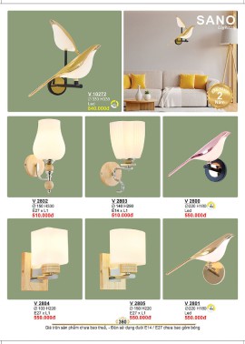CATALOGUE ĐÈN SANO 2026-2027 ( Chiếc khấu từ 55%-58%)