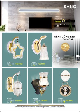 CATALOGUE ĐÈN SANO 2026-2027 ( Chiếc khấu từ 55%-58%)