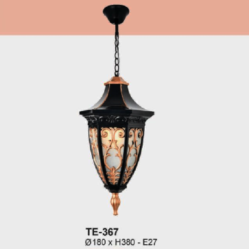 TE - 367: Đèn thả đơn - KT: Ø180mm x H380mm - Bóng đèn E27 x 1 bóng