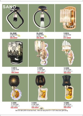 CATALOGUE ĐÈN SANO 2026-2027 ( Chiếc khấu từ 55%-58%)