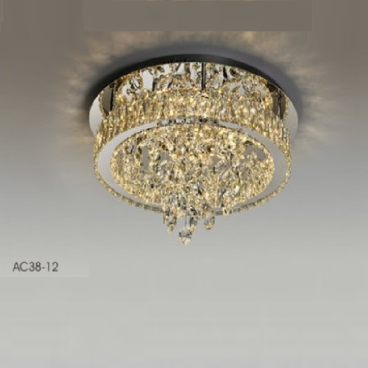 AC 38 - 12: Đèn áp trần phale - KT: Ø500mm - Đèn LED 100W ánh sáng đổi 3 màu