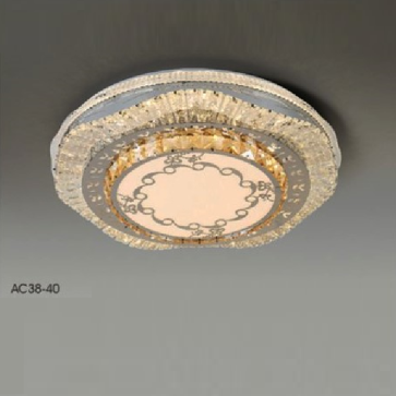 AC 38 - 40: Đèn áp trần phale - KT: Ø500mm - Đèn LED 96W ánh sáng đổi 3 màu
