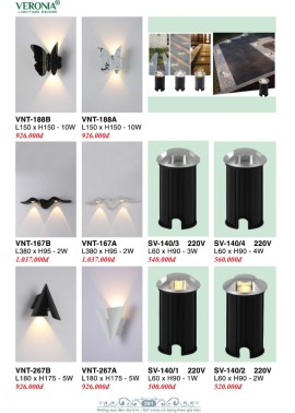 CATALOGUE ĐÈN VERONA 2026 ( CK từ 50%-60%)