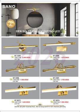 CATALOGUE ĐÈN SANO 2026-2027 ( Chiếc khấu từ 55%-58%)