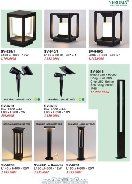 CATALOGUE ĐÈN VERONA 2026 ( CK từ 50%-60%)