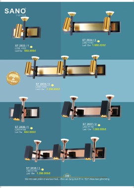 CATALOGUE ĐÈN SANO 2026-2027 ( Chiếc khấu từ 55%-58%)
