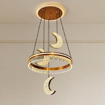 AC 40-54: Đèn thả LED - KT: Ø400mm x H1200mm - Đèn LED 160W ánh sáng đổi 3 màu