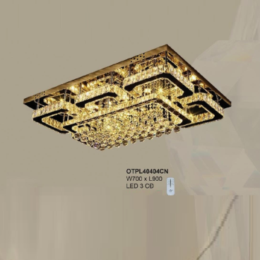 OTPL40404CN: Đèn áp trần Phale  chữ nhất - KT: W700mm x L900mm  - Đèn LED đổi 3 màu - Remote