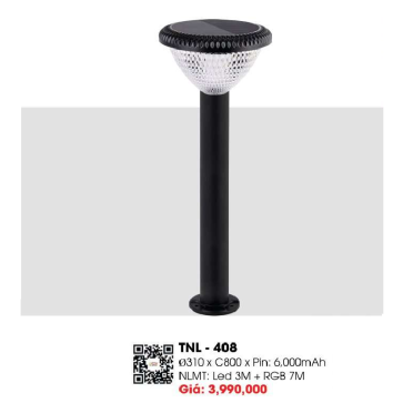 TNL - 408: Đèn trụ  sân vườn NLMT