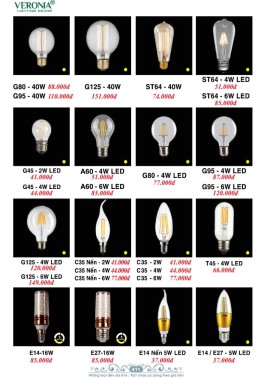 CATALOGUE ĐÈN VERONA 2026 ( CK từ 50%-60%)