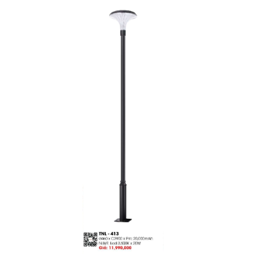 TNL - 413: Đèn trụ  sân vườn NLMT