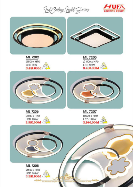 CATALOGUE ĐÈN HUFA ( CK TỪ 55%-65%)