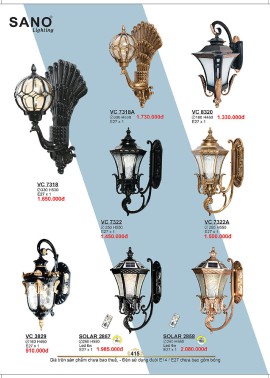 CATALOGUE ĐÈN SANO 2026-2027 ( Chiếc khấu từ 55%-58%)