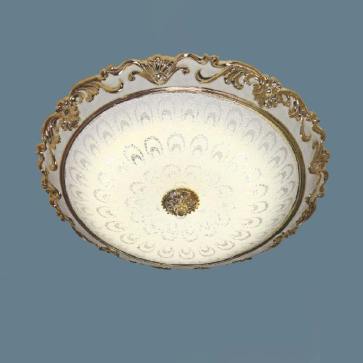 SN - OT 4161B: Đèn ốp trần chao thủy tinh - KT: Ø420mm - Đèn LED 18W ánh sáng đổi 3 màu