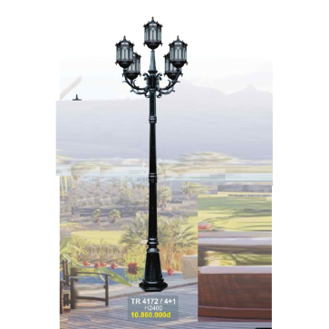 TR 4172/4+1: Đèn trụ sân vườn chất liệu hợp kim 5 tay