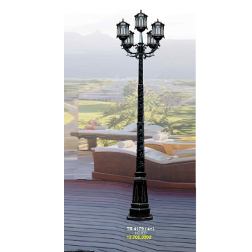 TR 4179/4+1: Đèn trụ sân vườn chất liệu hợp kim 5 tay