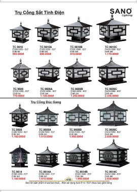 CATALOGUE ĐÈN SANO 2026-2027 ( Chiếc khấu từ 55%-58%)
