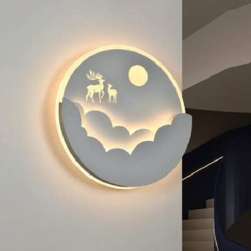 AC 42-13: Đèn gắn tường LED - KT: Ø240mm - Đèn LED 32W đổi 3 màu