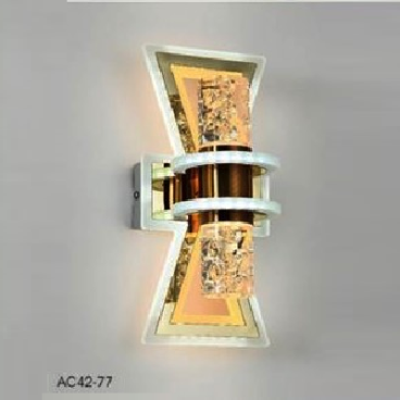 AC 42 - 77: Đèn gắn tường LED - KT: 130mm x H280mm - Đèn LED 49W ánh sáng đổi 3 màu
