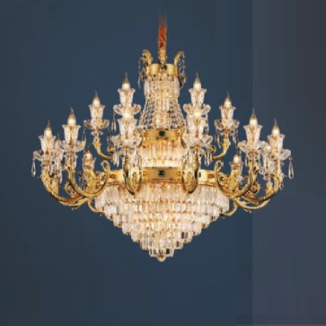 E - C - 424/18: Đèn chùm nến Phale  18 tay - KT: Ø1180mm x H820mm + 500mm - Bóng đèn E14 x 38 bóng