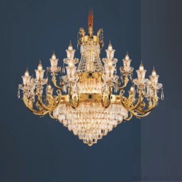 E - C - 424/18: Đèn chùm nến Phale  18 tay - KT: Ø1180mm x H820mm + 500mm - Bóng đèn E14 x 38 bóng