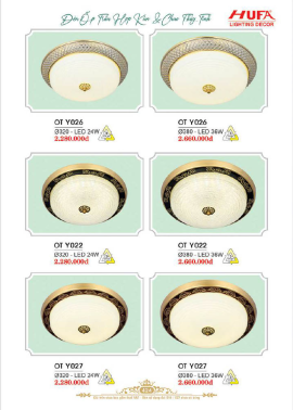 CATALOGUE ĐÈN HUFA ( CK TỪ 55%-65%)