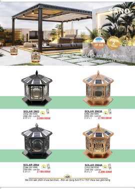 CATALOGUE ĐÈN SANO 2026-2027 ( Chiếc khấu từ 55%-58%)