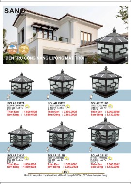 CATALOGUE ĐÈN SANO 2026-2027 ( Chiếc khấu từ 55%-58%)