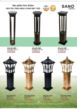 CATALOGUE ĐÈN SANO 2026-2027 ( Chiếc khấu từ 55%-58%)