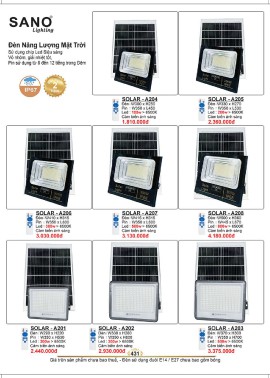 CATALOGUE ĐÈN SANO 2026-2027 ( Chiếc khấu từ 55%-58%)