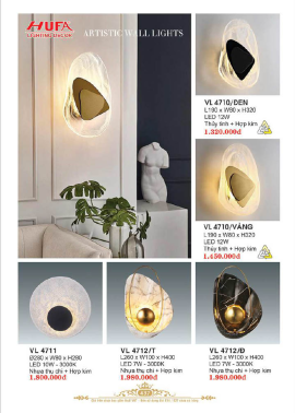 CATALOGUE ĐÈN HUFA ( CK TỪ 55%-65%)