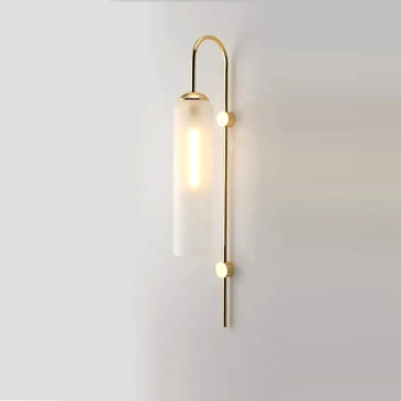 GT - 438: Đèn gắn tường chao thủy tinh - KT: W100mm x H700mm - Bóng đèn E27 x 1 bóng