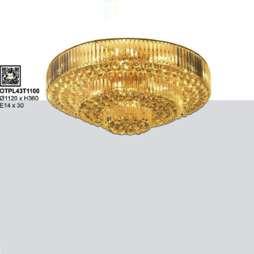 OTPL43T1100: Đèn áp trần Phale  - KT: Ø1120 x H350mm - Bóng đèn E14 x 30 bóng