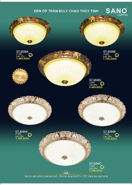 CATALOGUE ĐÈN SANO 2026-2027 ( Chiếc khấu từ 55%-58%)
