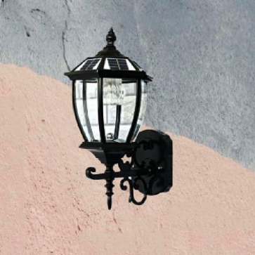 TD - 44: Đèn gắn tường ngoài trời NLMT - KT: W225mm x H450mm - Bóng đèn LED + E27 x 1 bóng