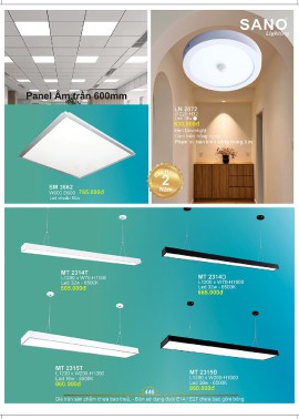 CATALOGUE ĐÈN SANO 2026-2027 ( Chiếc khấu từ 55%-58%)