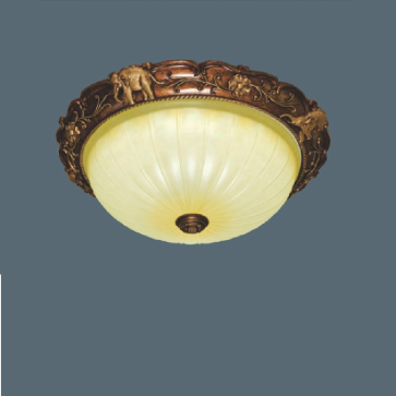 SN - OT 6538A: Đèn ốp trần chao thủy tinh - KT: Ø350mm - Đèn LED 12W ánh sáng đổi 3 màu