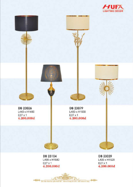 CATALOGUE ĐÈN HUFA ( CK TỪ 55%-65%)