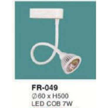 FR-049: Đèn rọi ray LED COB 7W , 1 chế độ ánh sáng ( trắng/vàng)