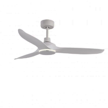 BDC60RM: Quạt trần đèn 3 cánh, màu trắng ngà có viền đèn LED