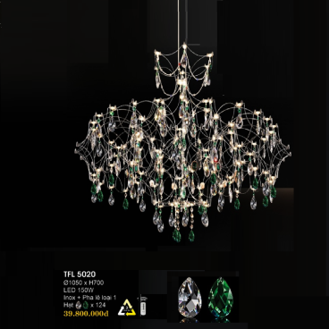 TFL 5020: Đèn thả Phale LED - KT: Ø1050mm x H 750mm - Đèn LED 150W đổi 3 màu